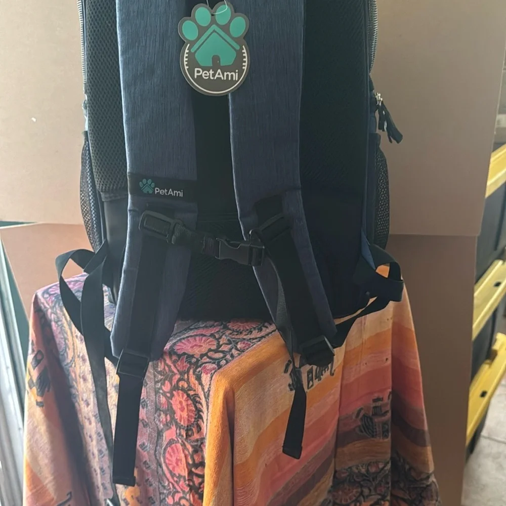 Gray Dog Carrier Backpack